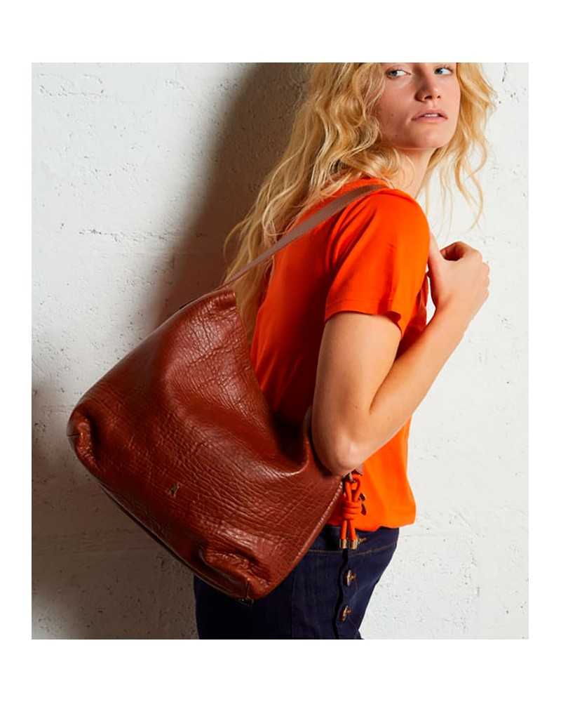 Craie Shift Lamb Bag Havanna