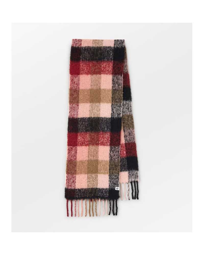 Becksondergaard Check Scarf Burgundy