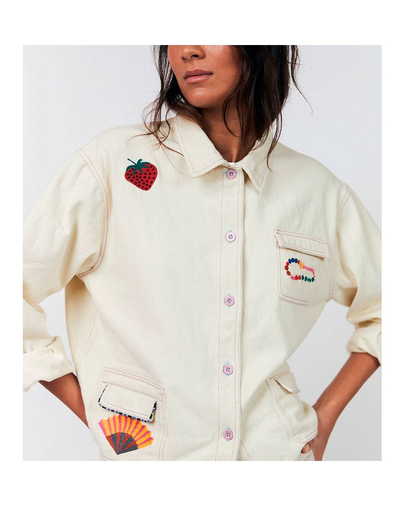 Lollys Laundry Veste Aprill Écru