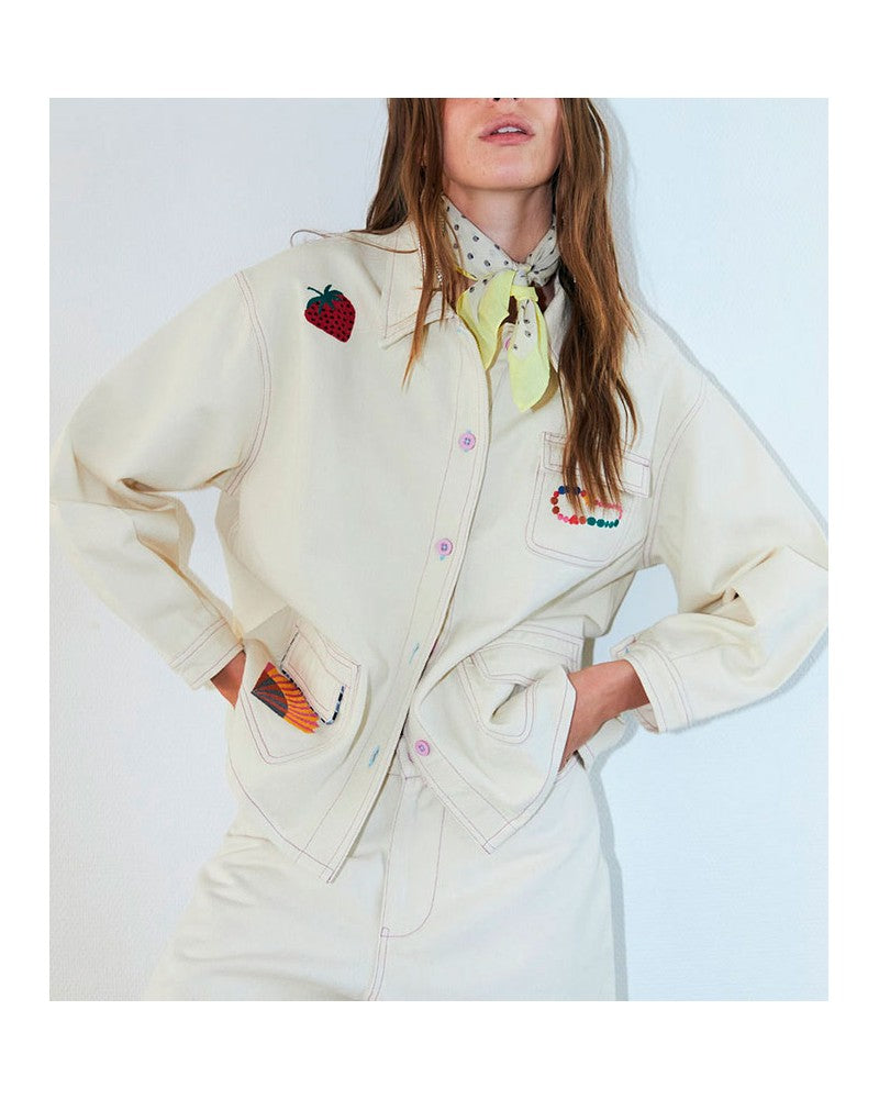 Lollys Laundry Veste Aprill Écru