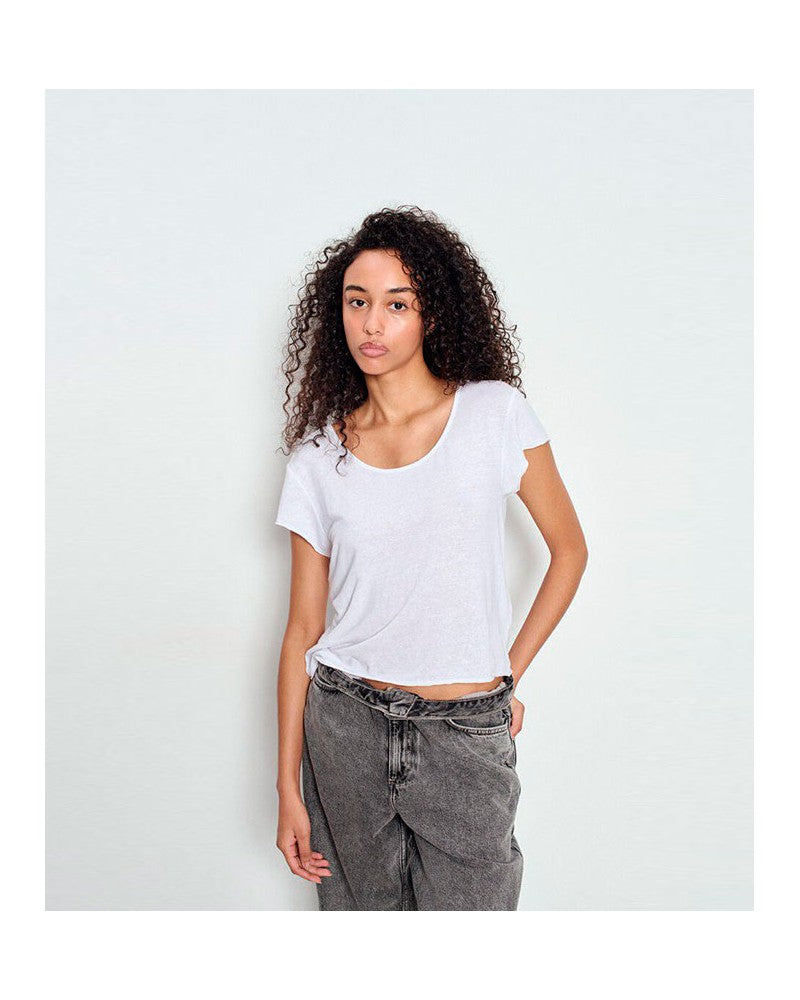 American Vinatge Duy Tshirt Blanc