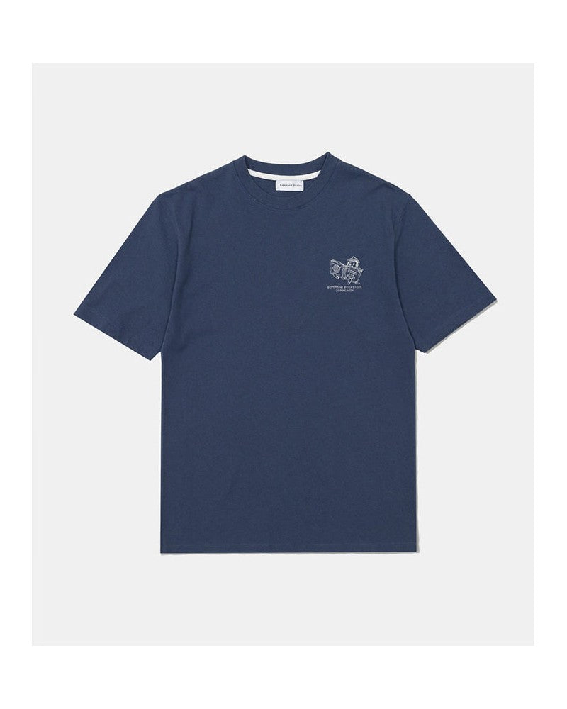 Edmmond Bookstore Tee Blue