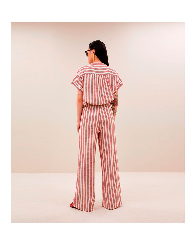 By Bar Minte Shirt Red Stripe