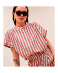By Bar Minte Shirt Red Stripe