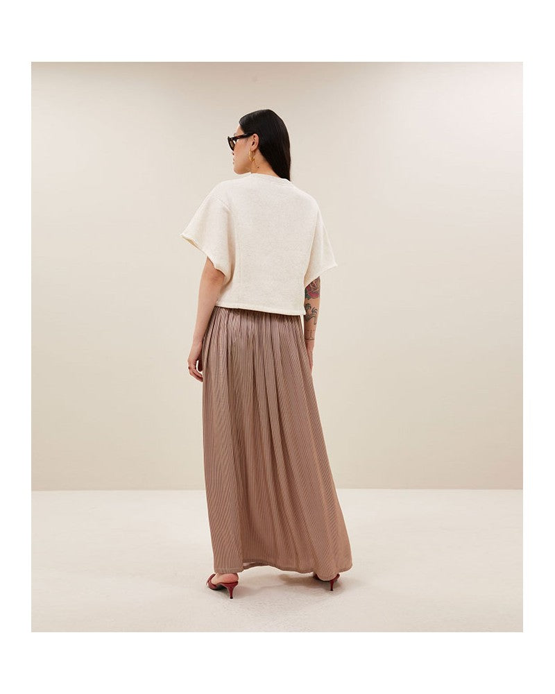 By Bar Reva Skirt Wine Stripe