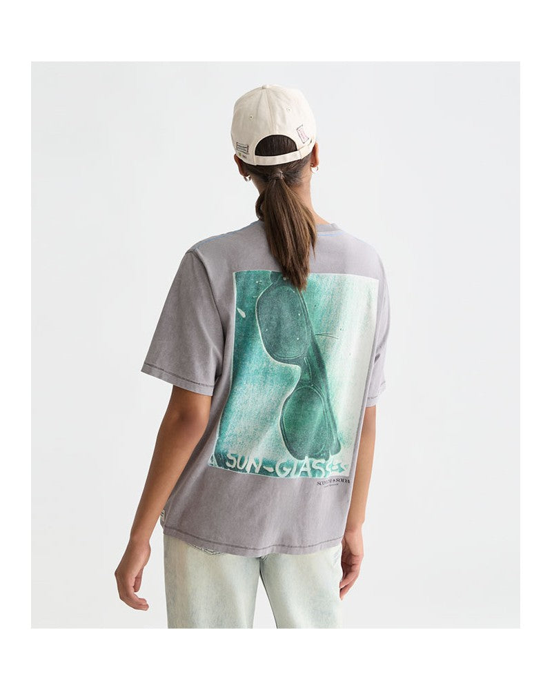 Maison Scotch Tshirt Basquiat Gris