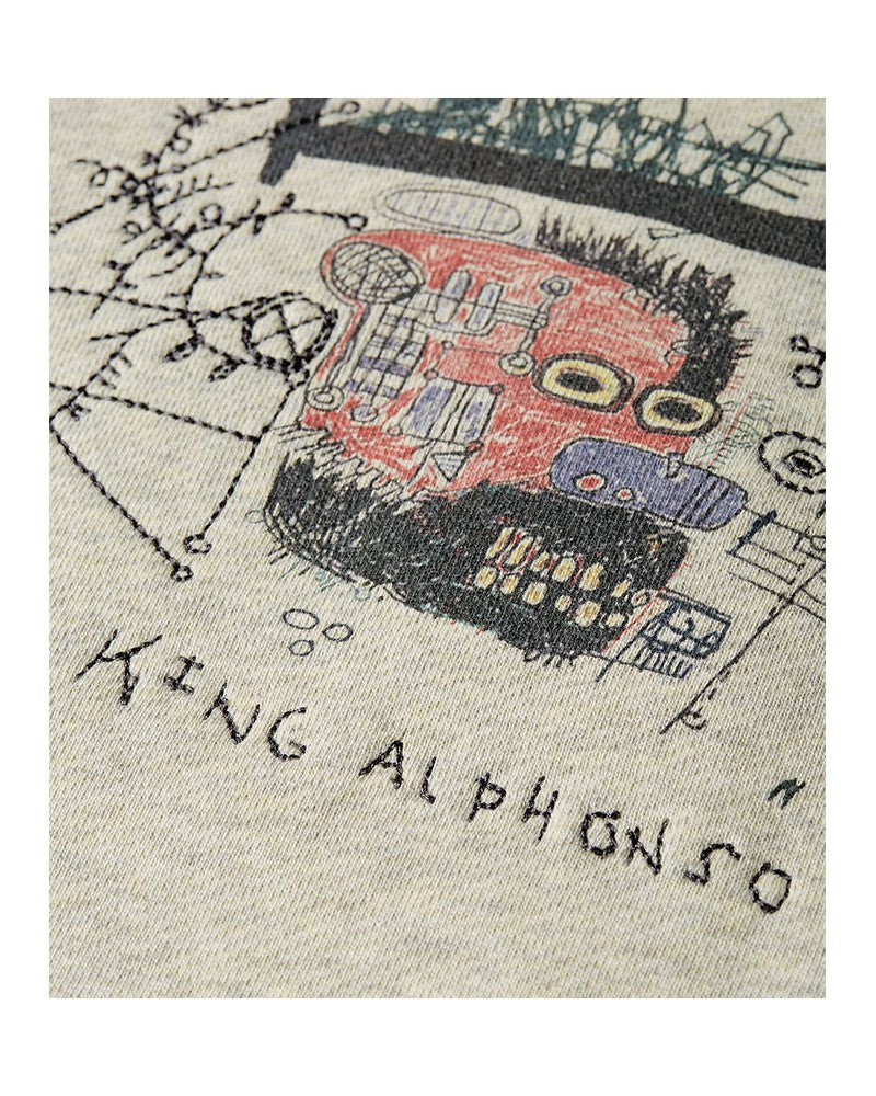 Maison Scotch Sweat Basquiat Gris