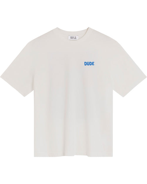 Se prélasser au soleil mec tee blanc