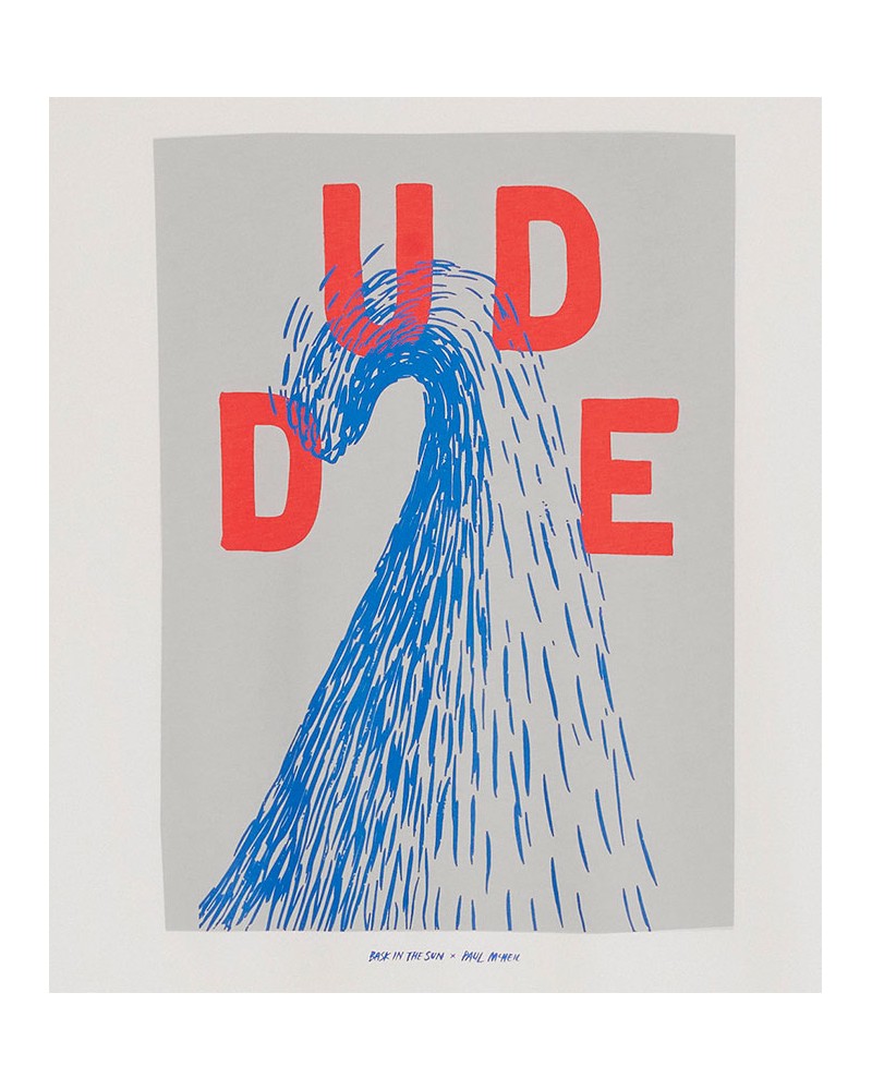 Bask In The Sun Dude Tee White