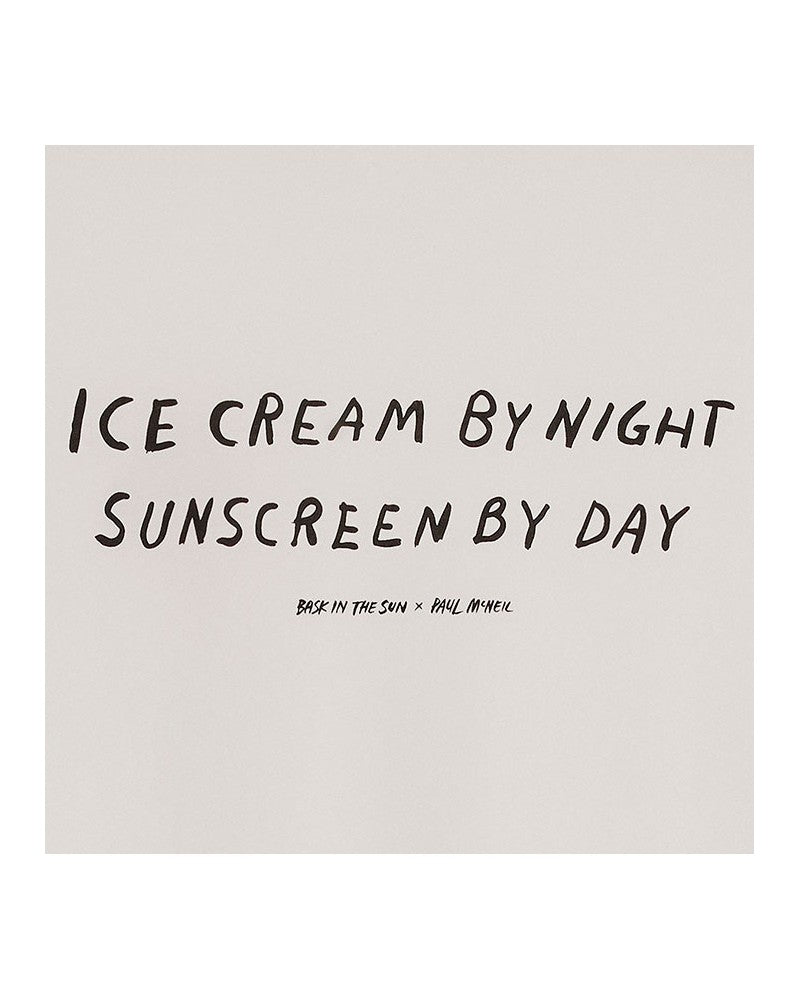 Bask In The Sun Ice Cream Tee White