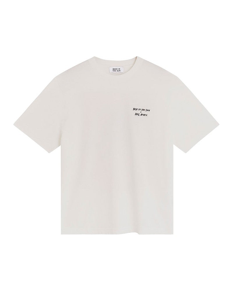 T-shirt de vacances Bask In The Sun blanc