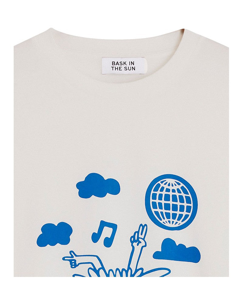 Bask In The Sun Groove Tee White
