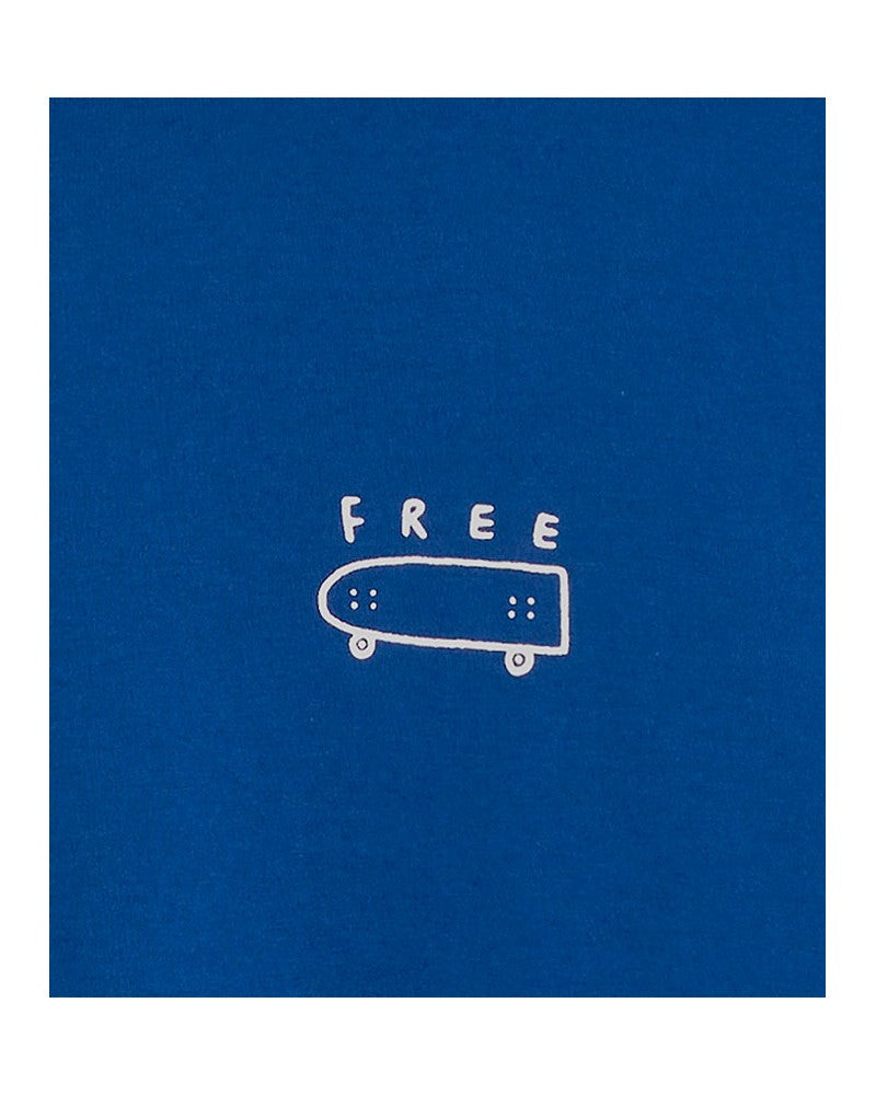 Bask In The Sun Free Tee Blue