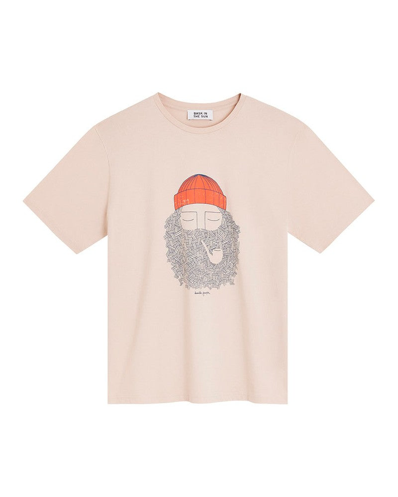 Se prélasser au soleil fumer Tee blanc