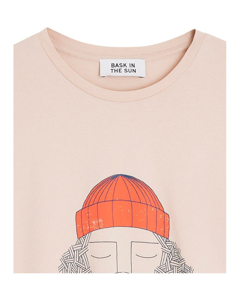 Se prélasser au soleil fumer Tee blanc