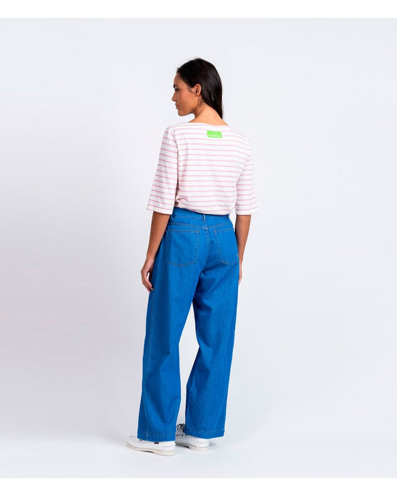 Loreak Bogak Tee Blanc Lilas