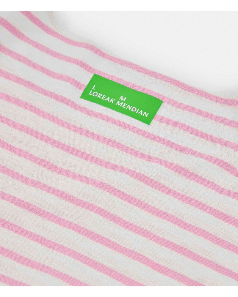 Loreak Bogak Tee Blanc Lilas