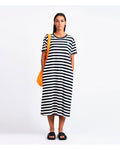 Loreak Emili Dress White Navy