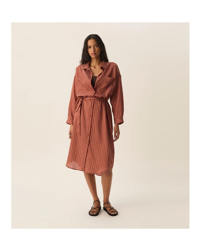 Des Petits Hauts Sand Dress Terracotta