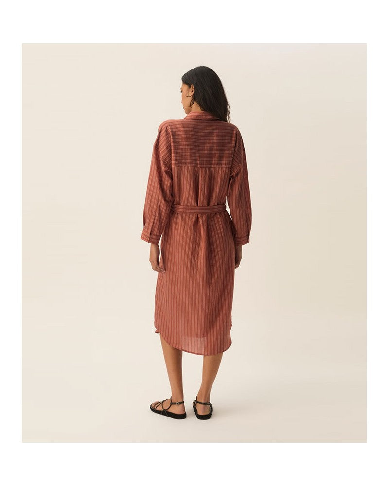 Des Petits Hauts Sand Dress Terracotta