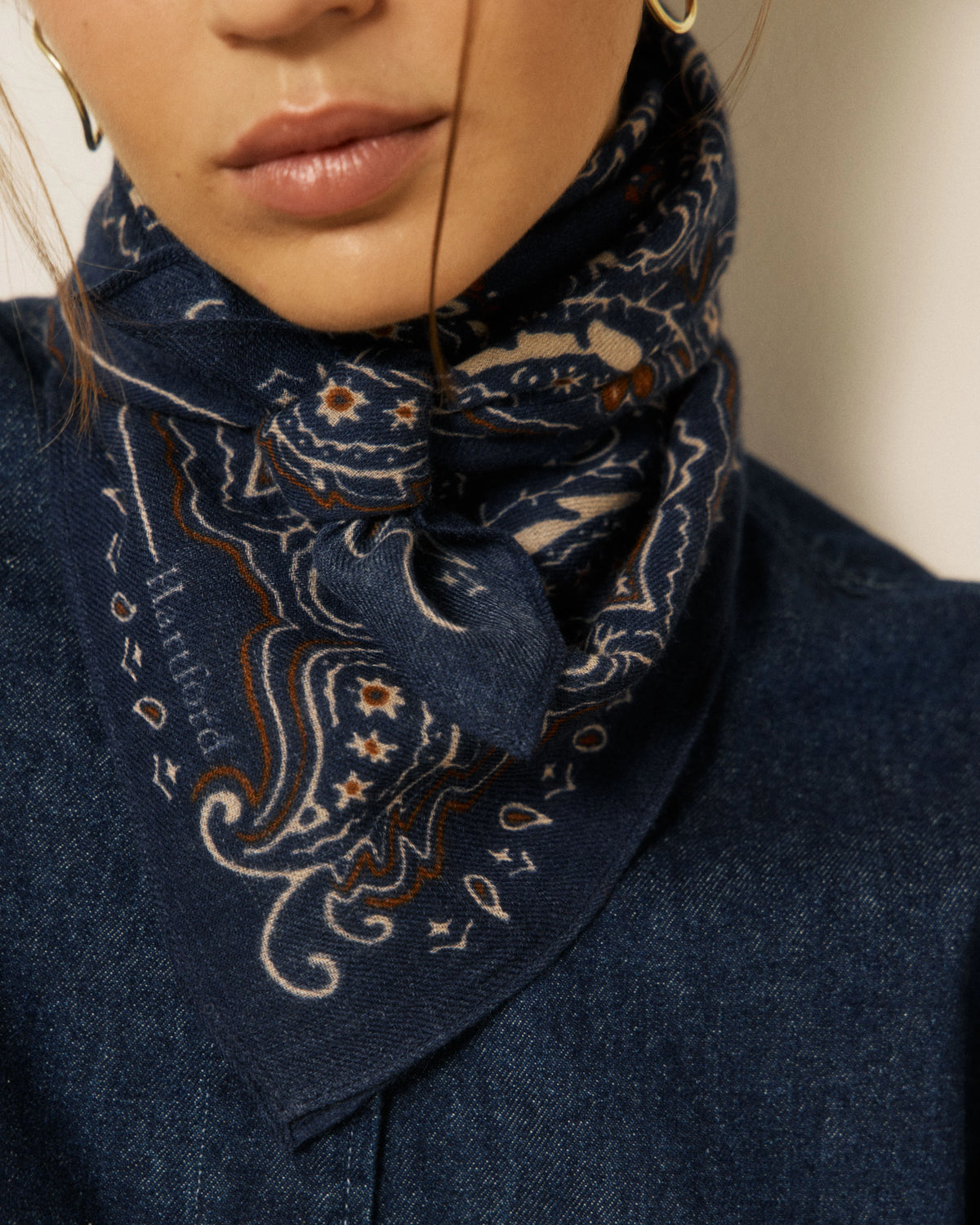 Hartford Bandana Paisley Azul Marino