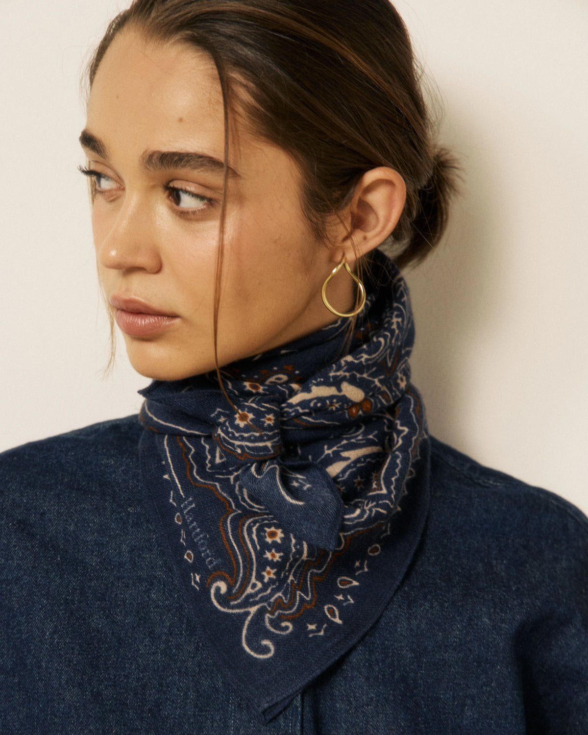 Hartford Bandana Paisley Azul Marino