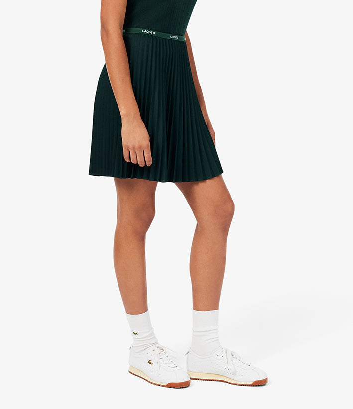 Lacoste Falda Plisada Sinople