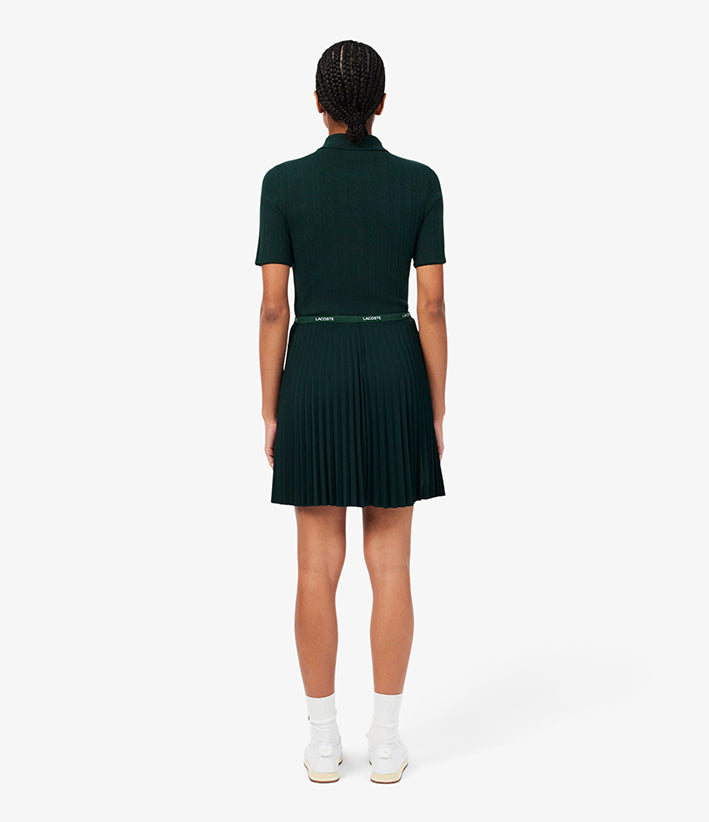 Lacoste Falda Plisada Sinople