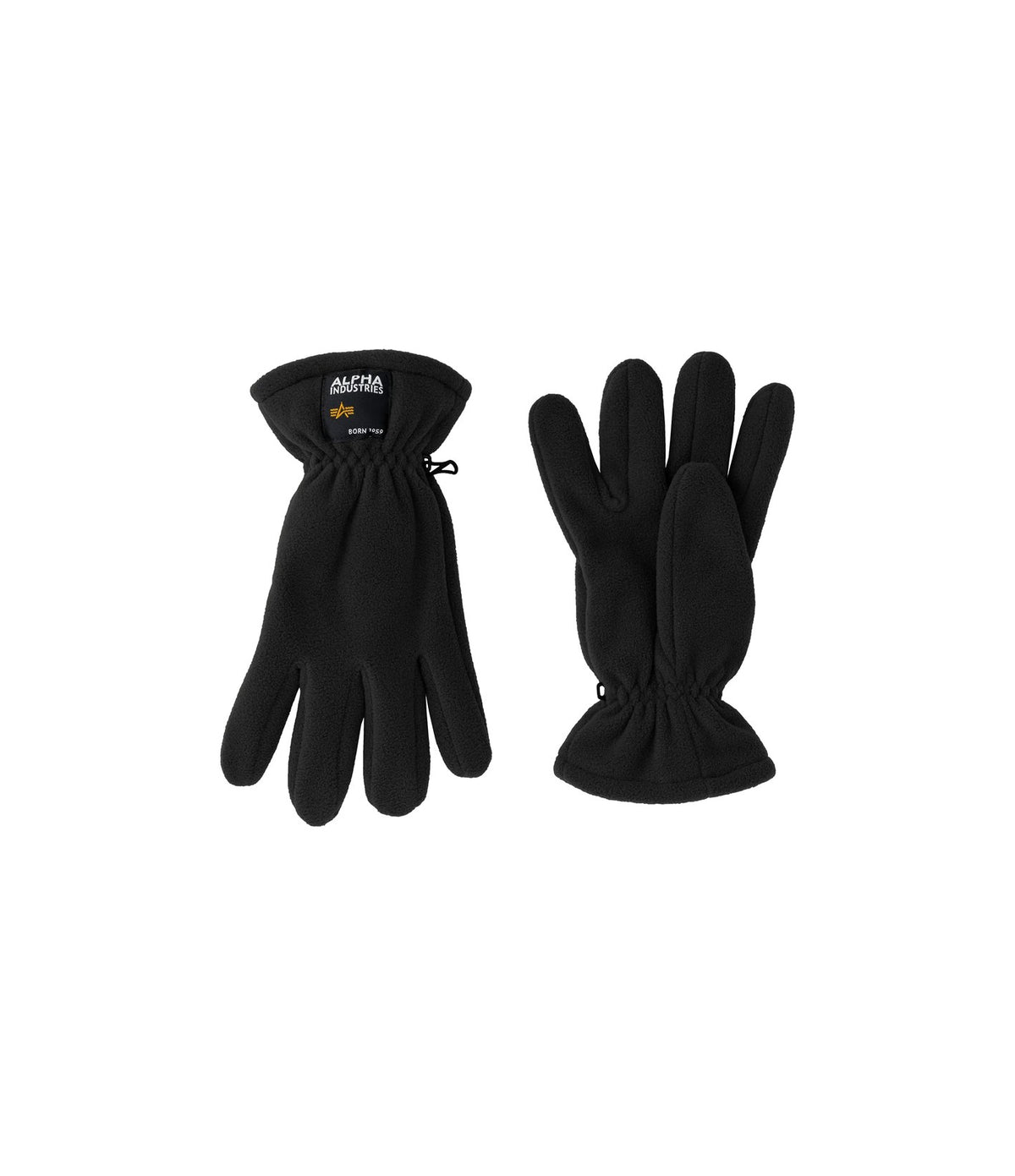 Alpha Industries Label Fleece Gloves Black