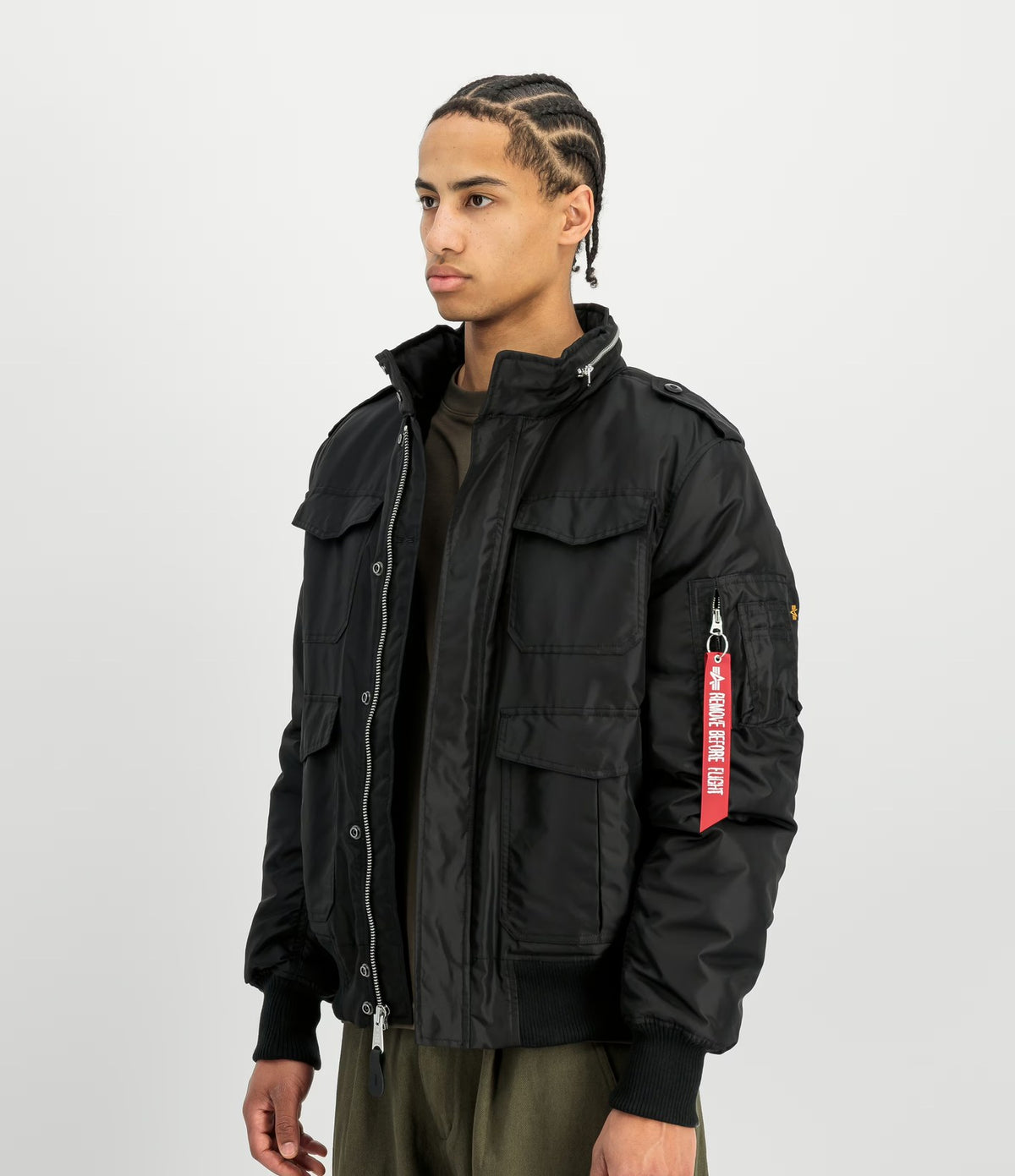 Alpha Industries M-65 Hybrid Sherpa Black