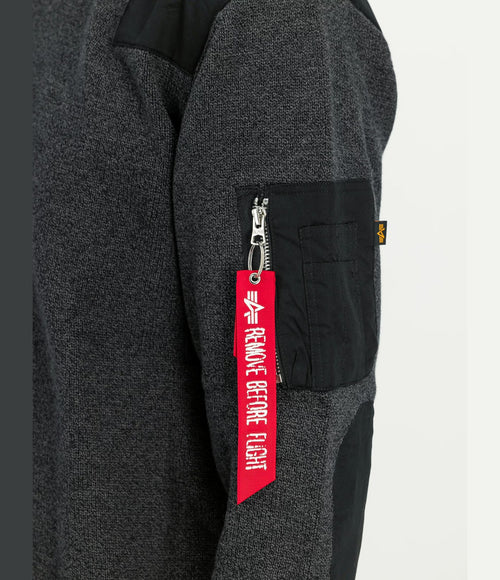Alpha Industries Knitted Utility Pullover Black