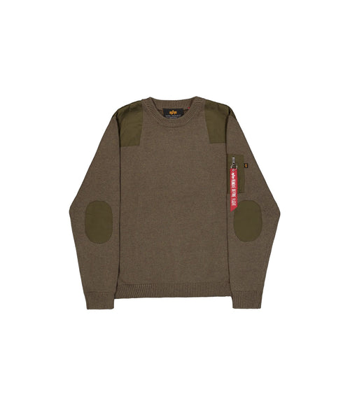 Alpha Industries Knitted Utility Pullover Mud Olive - vista 2