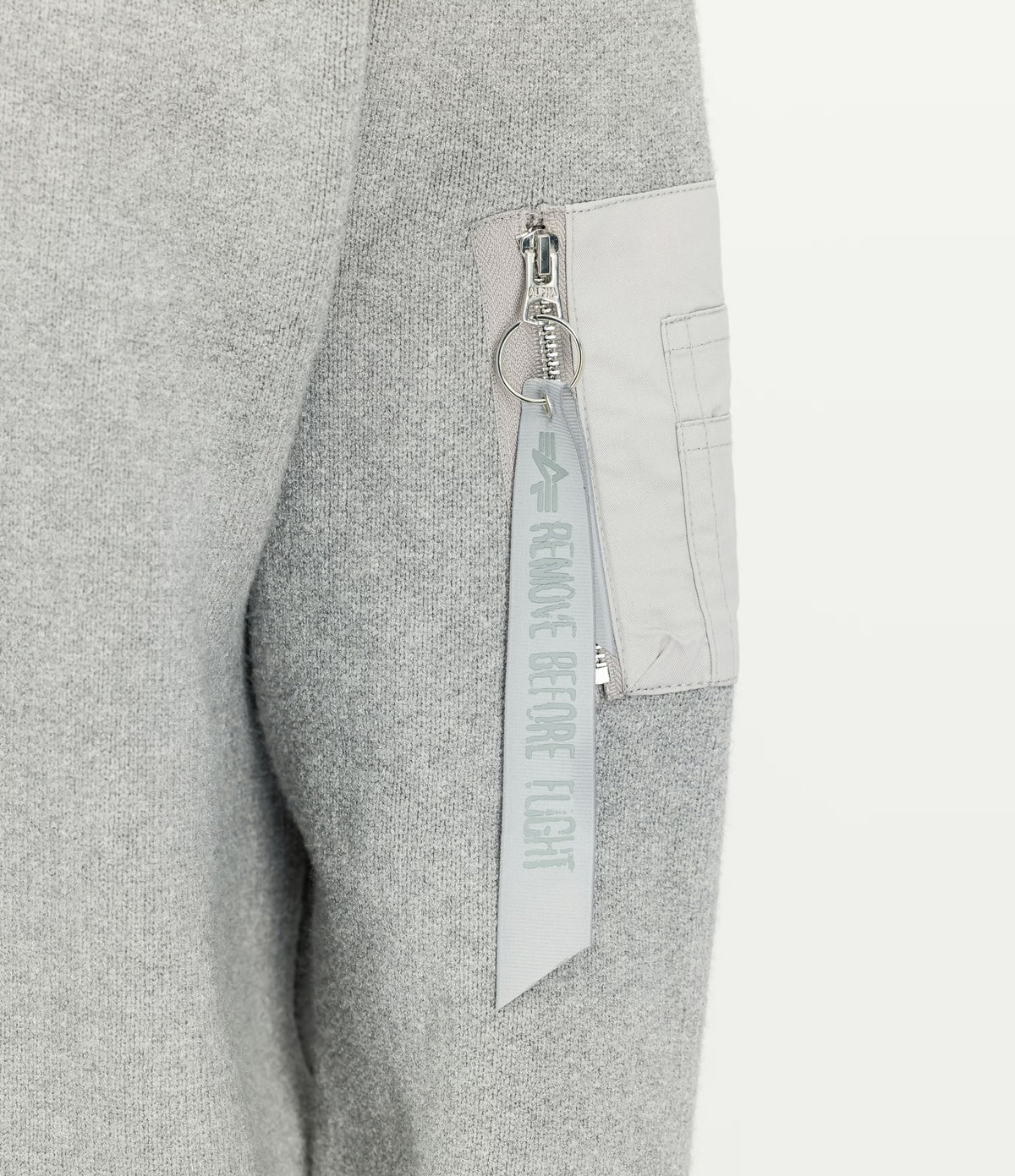 Alpha Industries Knitted Troyer Silver
