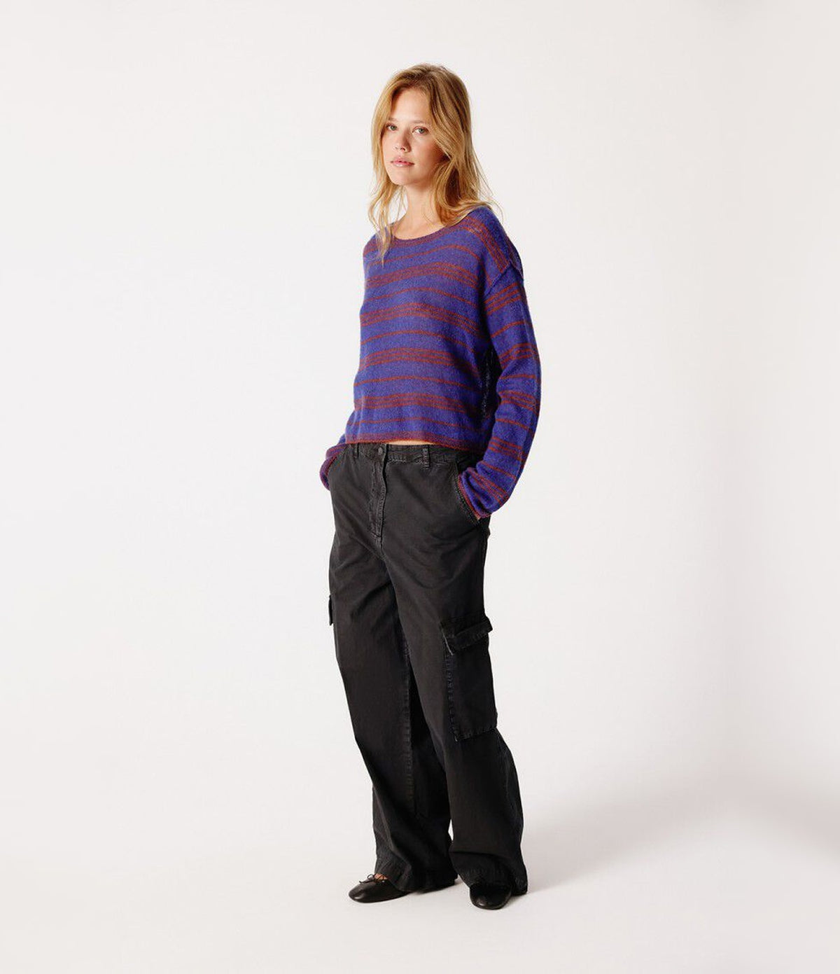 American Vintage Bodyrow Vague Raye Pecan Chine