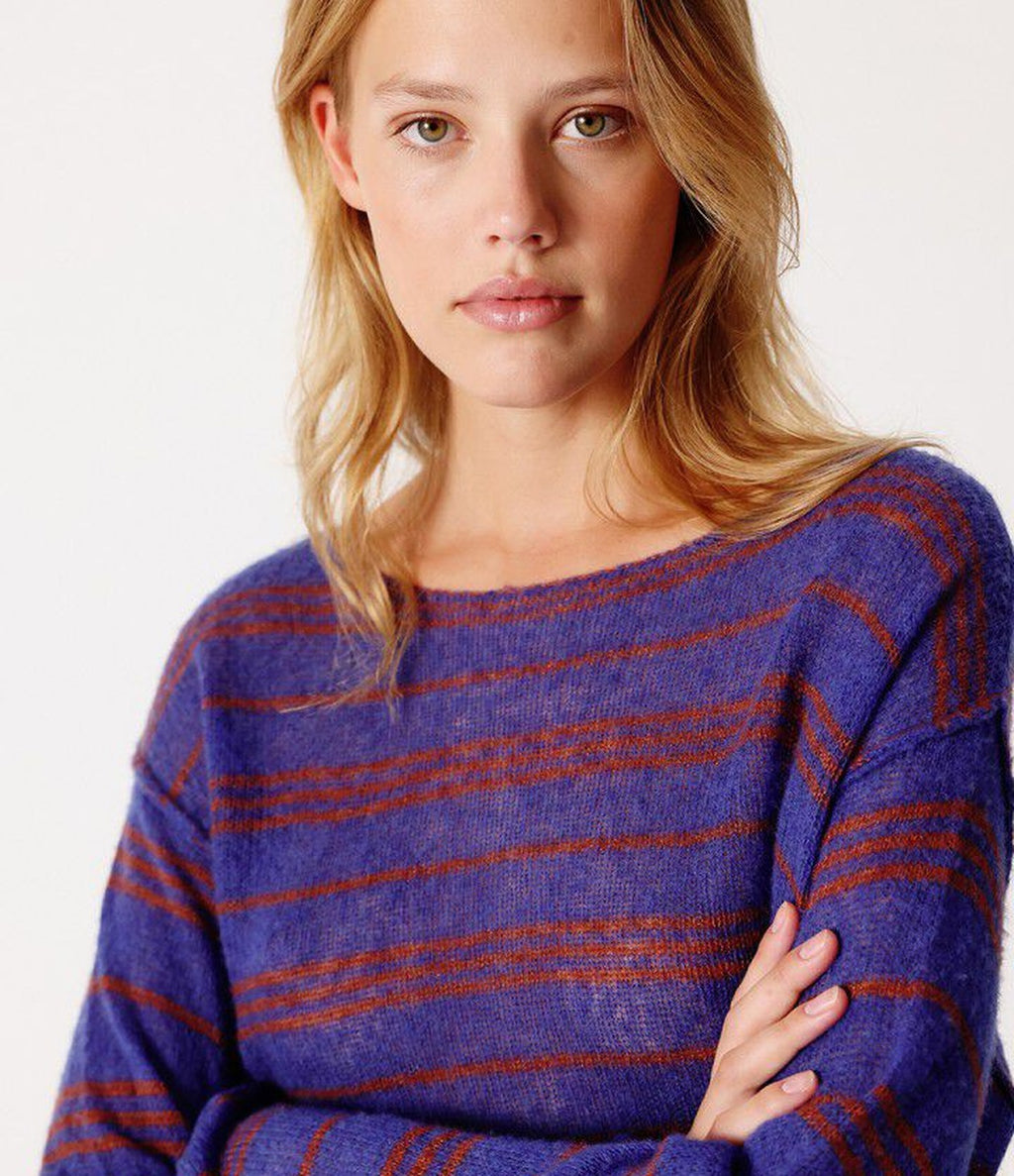 American Vintage Bodyrow Vague Raye Pecan Chine