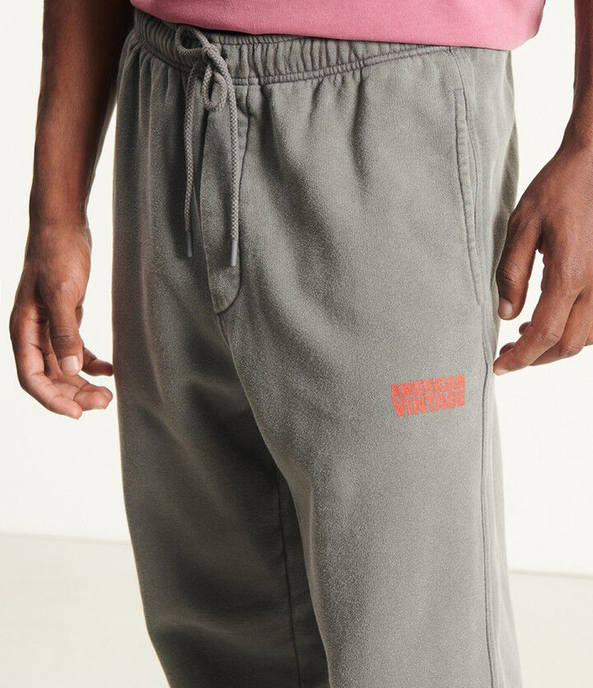 American Vintage Plizzy Jogger Cendre Vintage