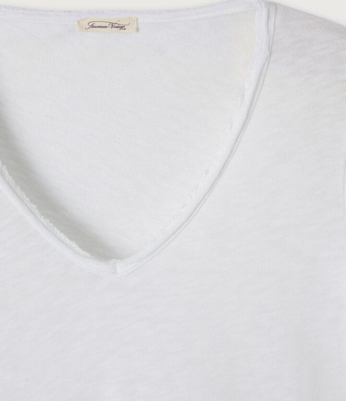 American Vintage Sonoma V-Neck Blanc