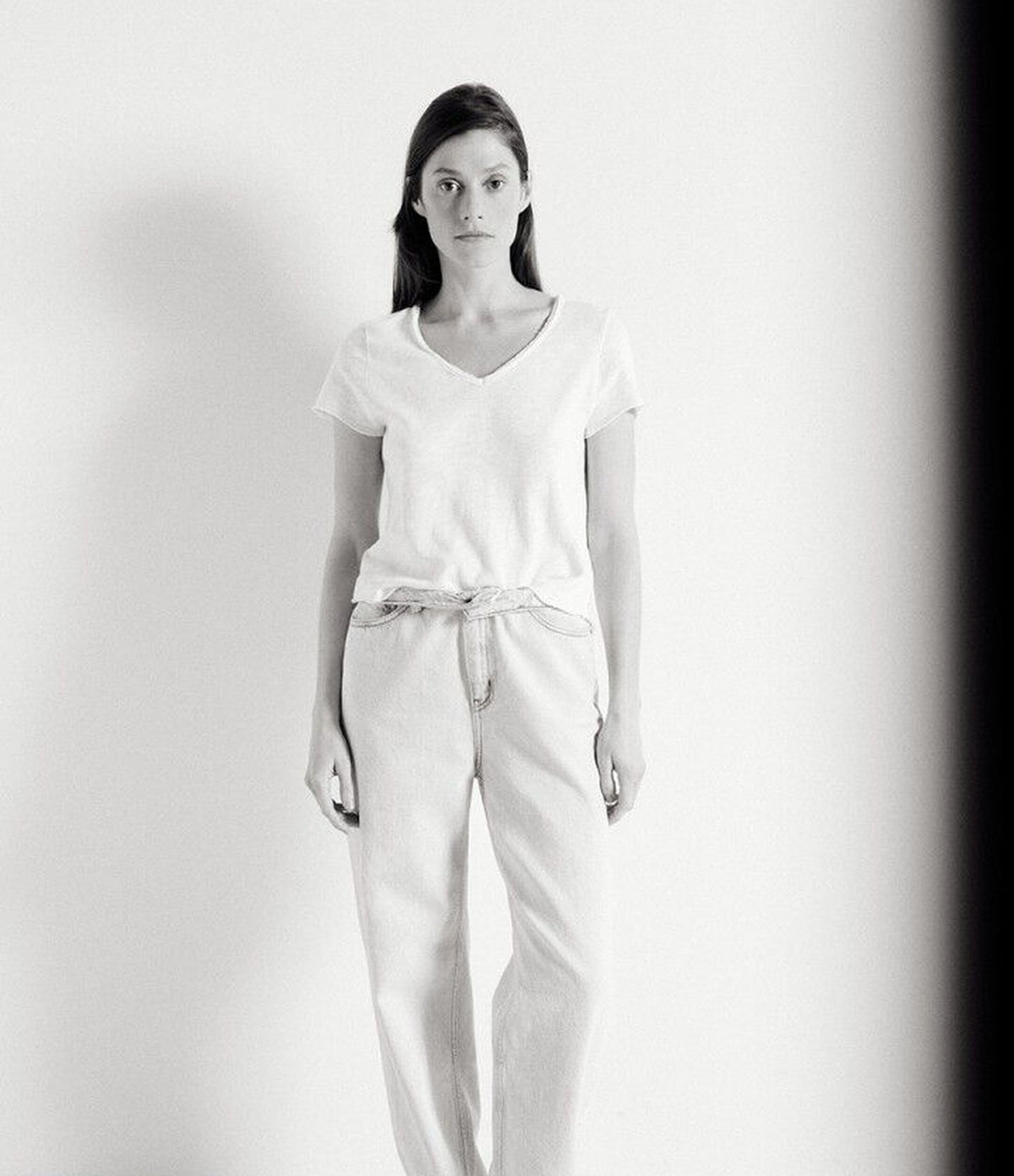 American Vintage Sonoma V-Neck Blanc