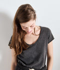American Vintage Sonoma V-Neck Noir Vintage