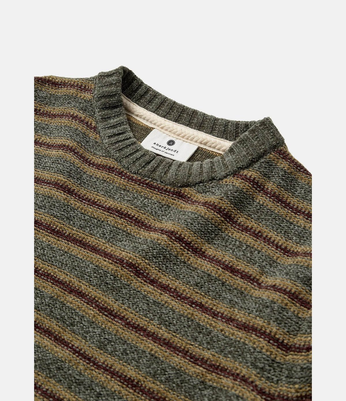 Anerkjendt Sune Chenille Stripe Knit Forest Night