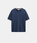 Anerkjendt Villads Indigo Stripe Tee Sky Captain