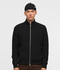 Anerkjendt Sinus Zip Wool Cardigan Caviar
