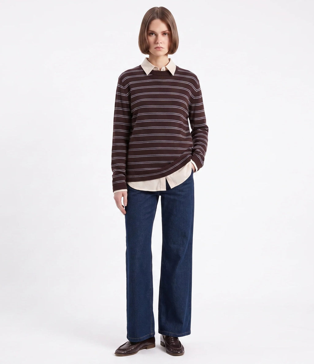 Artlove Floria Jersey Rayas Brown