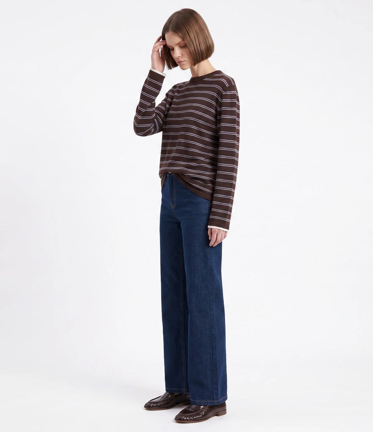 Artlove Floria Jersey Rayas Brown
