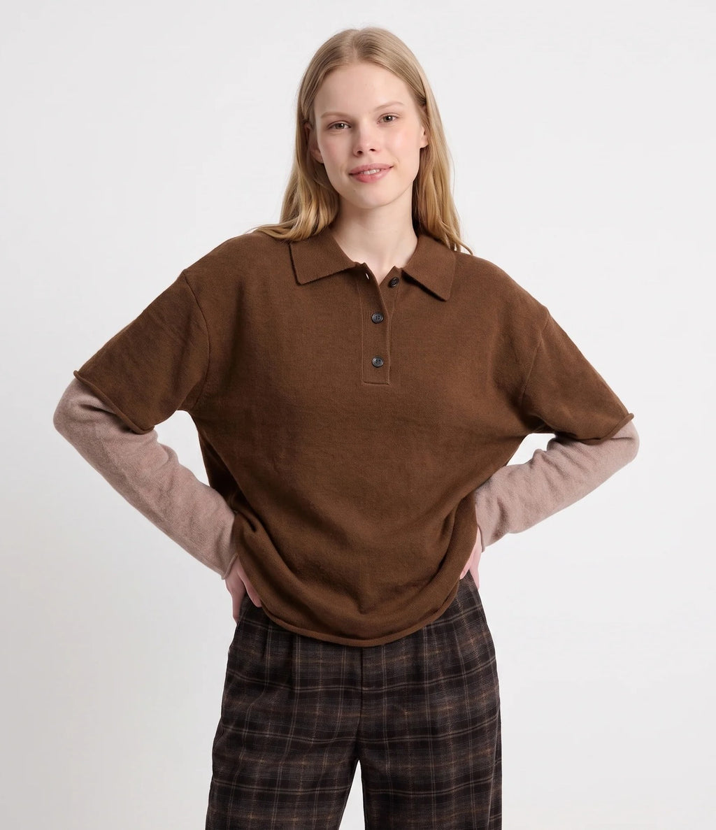 Artlove Mareline Jersey Polo Brown