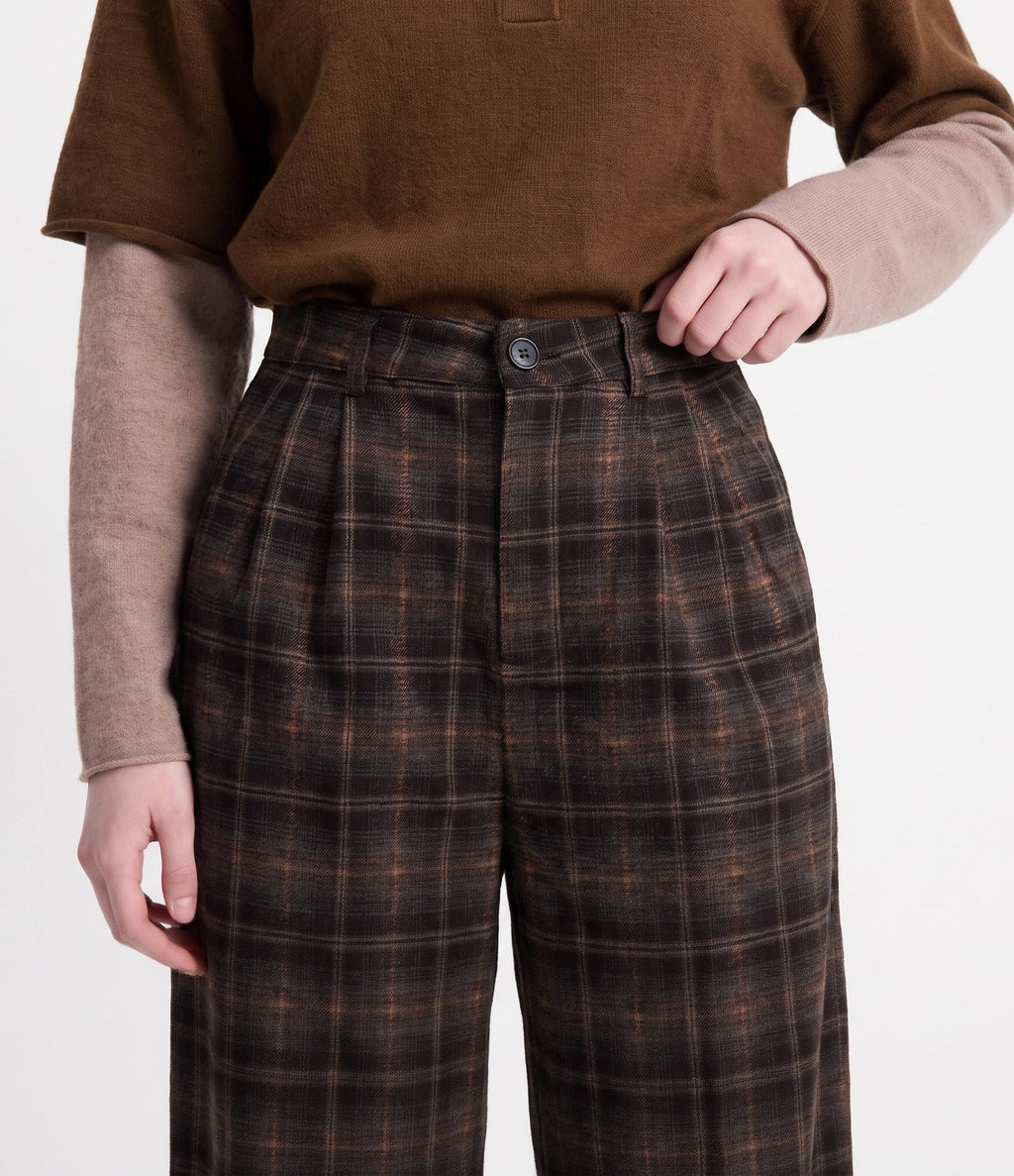 Artlove Eraura Pantalón Cuadros Brown
