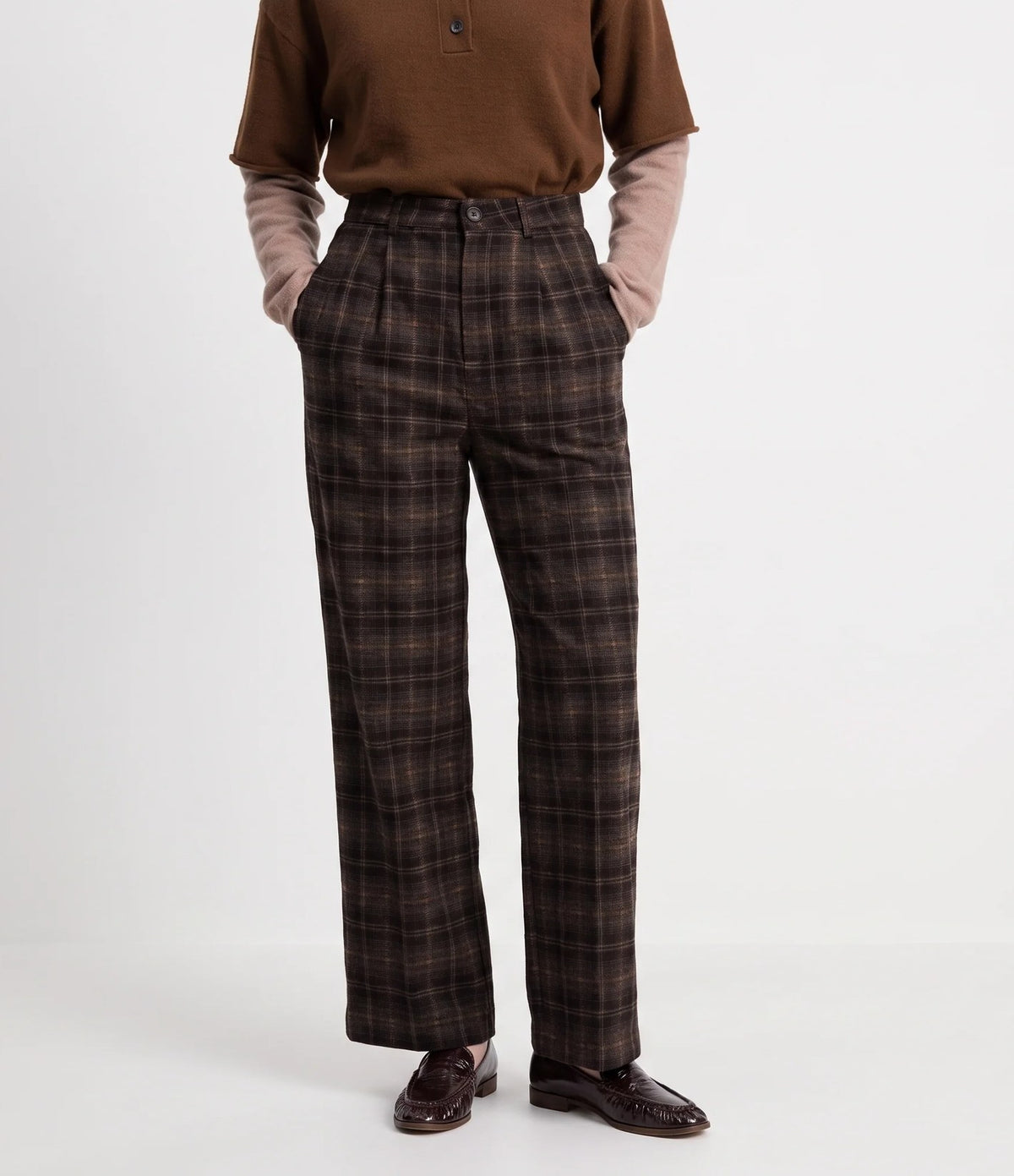 Artlove Eraura Pantalón Cuadros Brown
