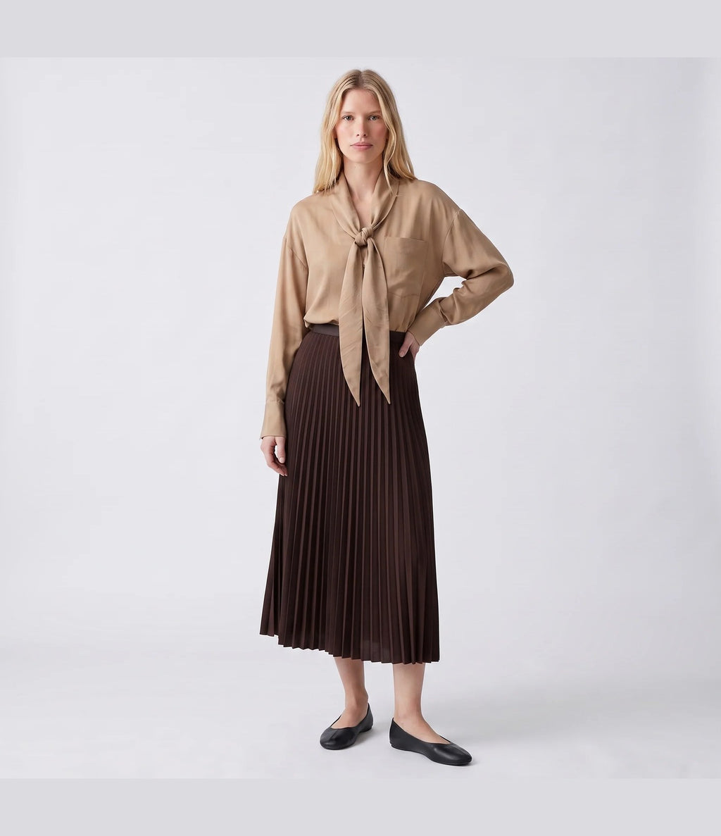 Artlove Cleane Falda Plisada Brown