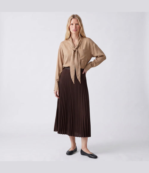 Artlove Cleane Falda Plisada Brown