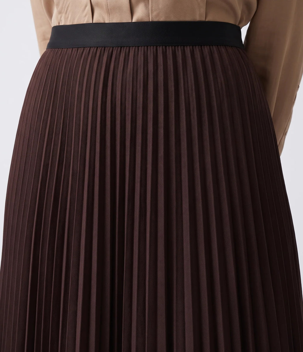 Artlove Cleane Falda Plisada Brown